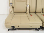 2007 - 2014 GMC Yukon Chevy Suburban Tahoe Third Row Seat, LT Tan Leather Pair