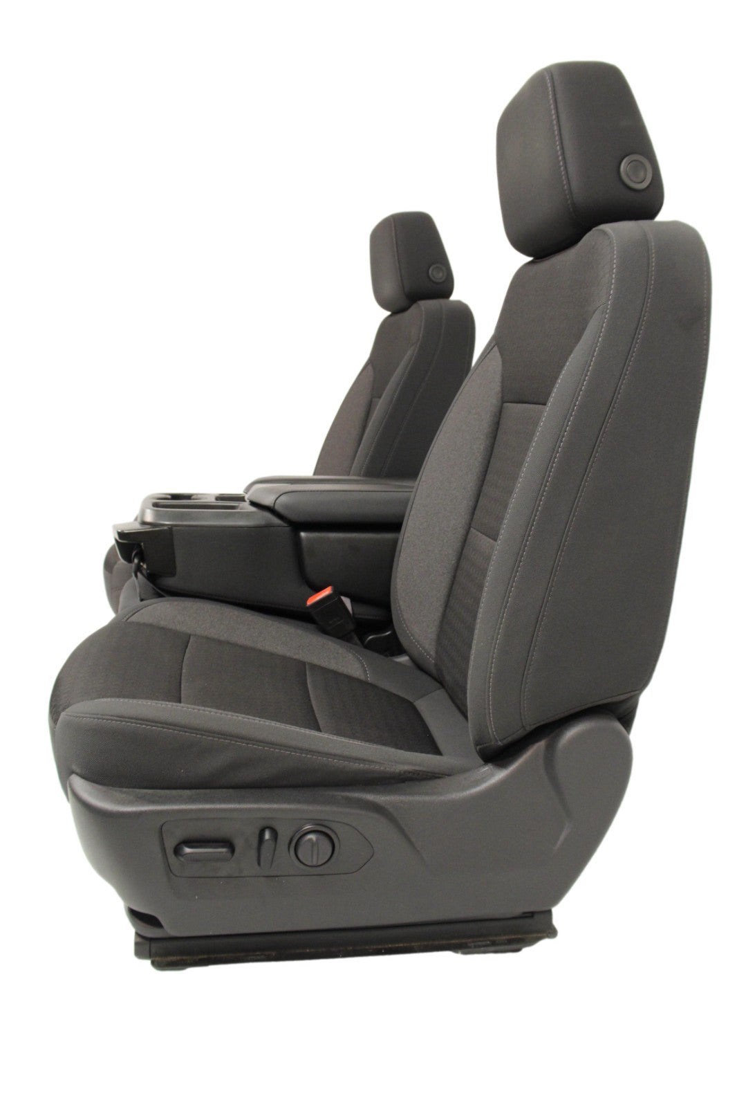 2019 - 2026 Chevy Silverado Split Bench Seat, LT Black Cloth w/ Power Driver