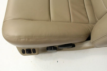 99-10 Ford F250 F350 Excursion Seats Tan Leather Power Front Bench Super Duty