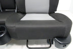 1998 - 2011 Ford Ranger Seats, 60-40 Split Bench, Black Gray Cloth, Extended Cab