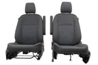 2015 - 2026 Ford Transit Front Seats, Charcoal Cloth w/ Heated Power Driver Seat