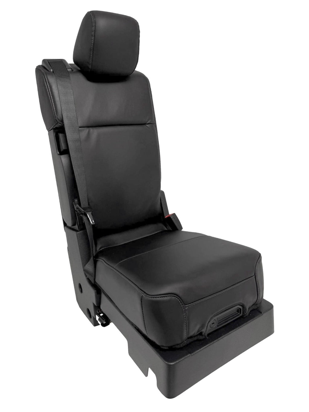 2015-2025 F150 Super Duty Console → Jump Seat Conversion Kit Black Leather Gray