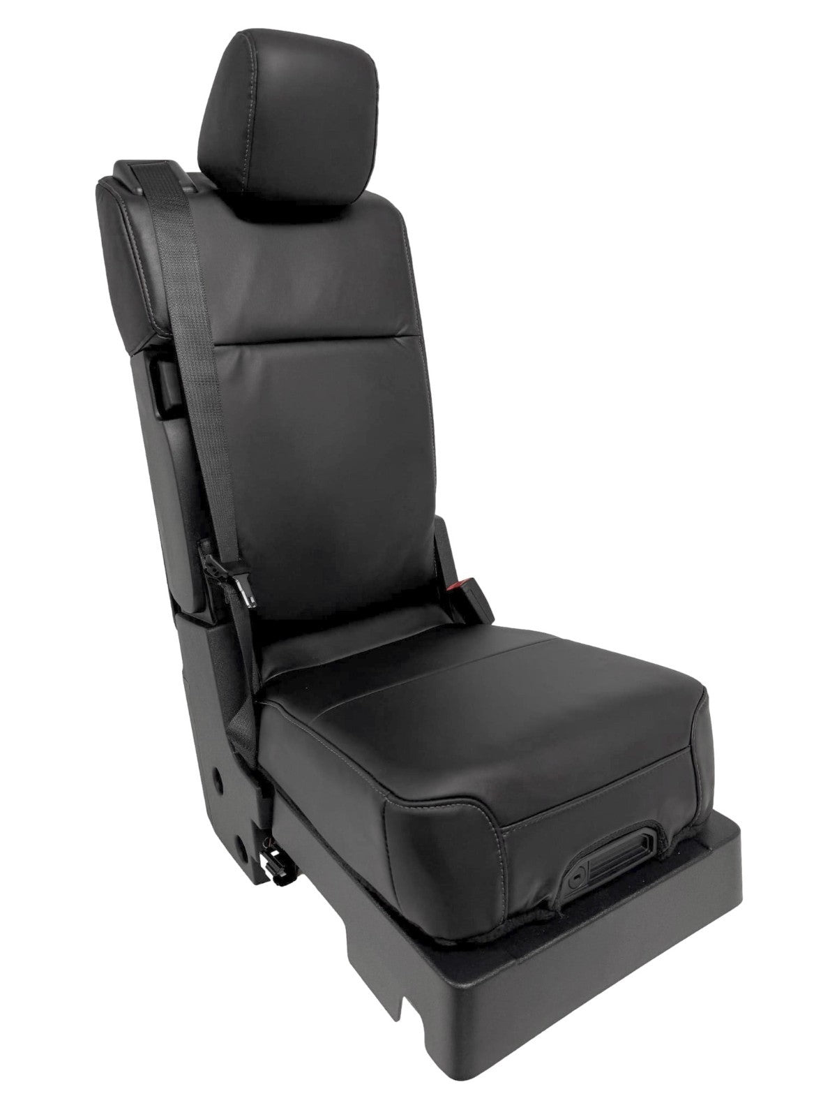 2015-2025 F150 Super Duty Console → Jump Seat Conversion Kit Black Leather Gray