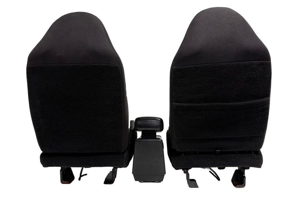 1998 - 2009 Ford Ranger Front Seats & Console, Black Gray Cloth , Extended Cab
