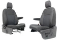 2015 - 2026 Ford Transit Front Seats, Charcoal Cloth w/ Heated Power Driver Seat