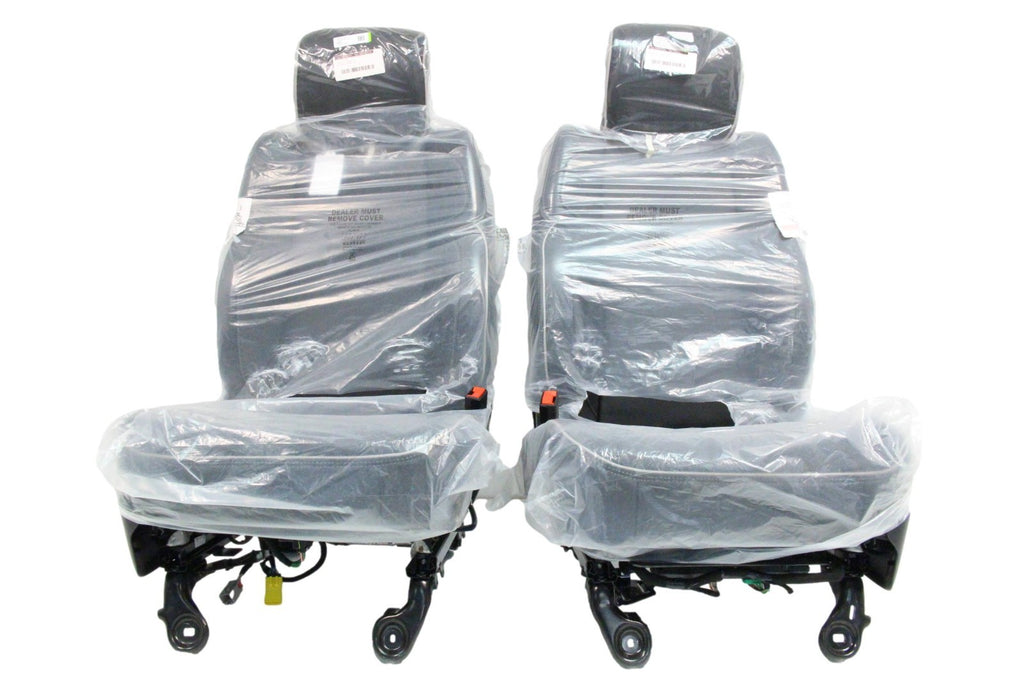 2019 - 2026 Ram 2500 3500 HD Seats Set, Rebel Black Leather Crew Cab Heat Cool