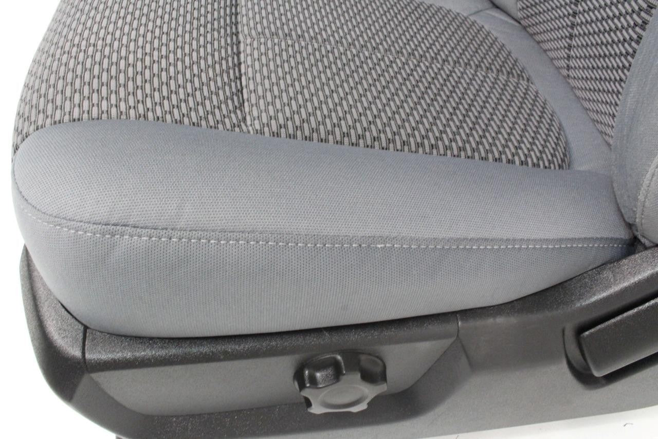 1999 - 2016 Ford Super Duty Front Seats, XL Steel Gray Cloth Bench w/ Jumpseat