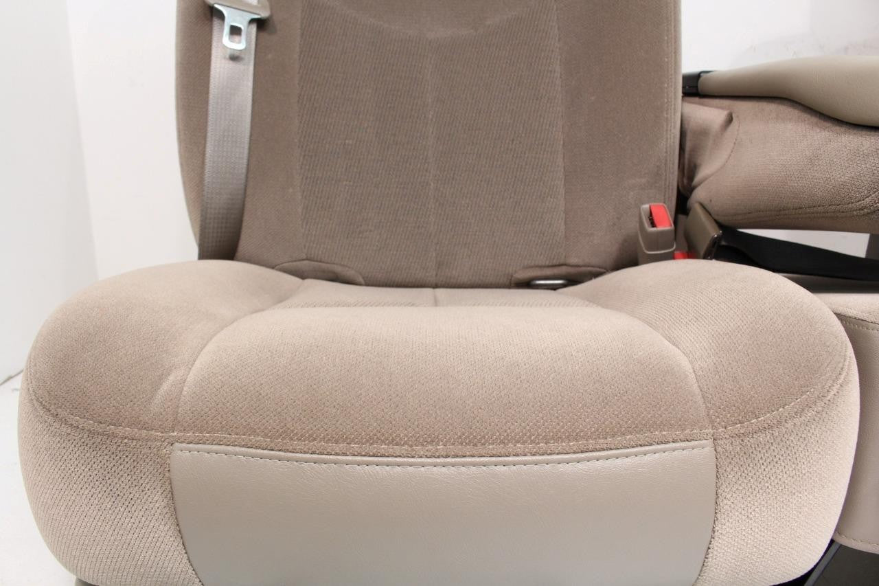 1999 - 2006 Sierra Silverado Front Seats, Power Tan Cloth Split Bench w Jumpseat