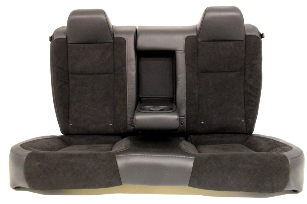 2008 - 2023 Dodge Challenger Seats Set,  Black Leather Suede w/ T/A Embroidery