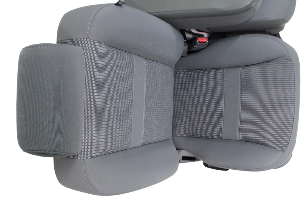 2002 - 2009 Dodge Ram Split Bench Seat, Slate Gray Cloth w/ Power Driver, Lumbar
