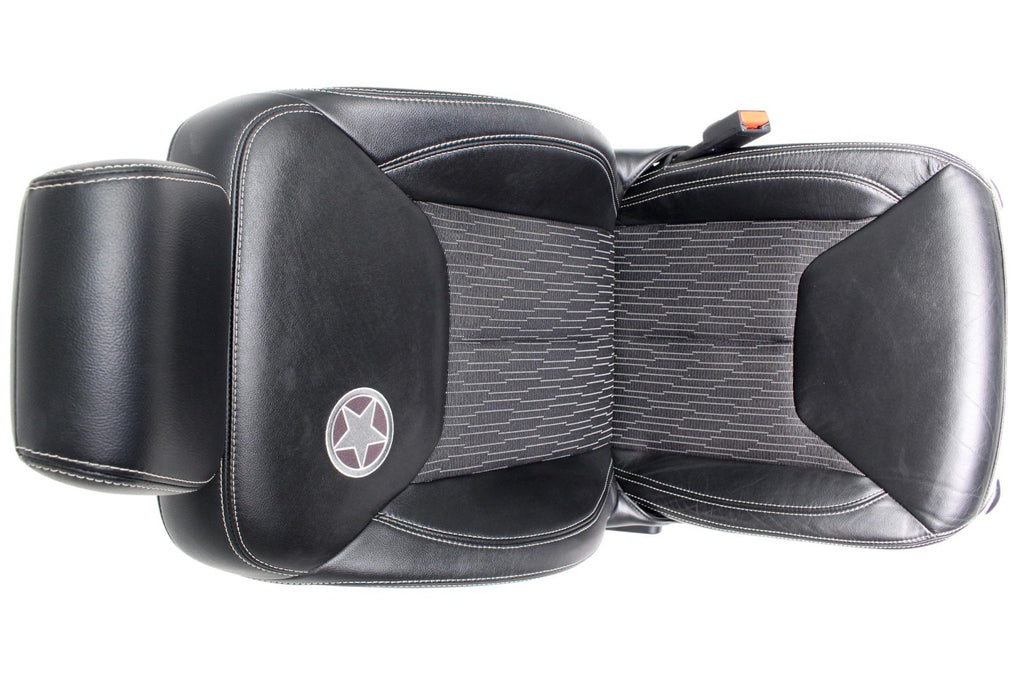07-18 Jeep Wrangler JKU Freedom Edition Seats, Oscar Mike Black Leather Full Set