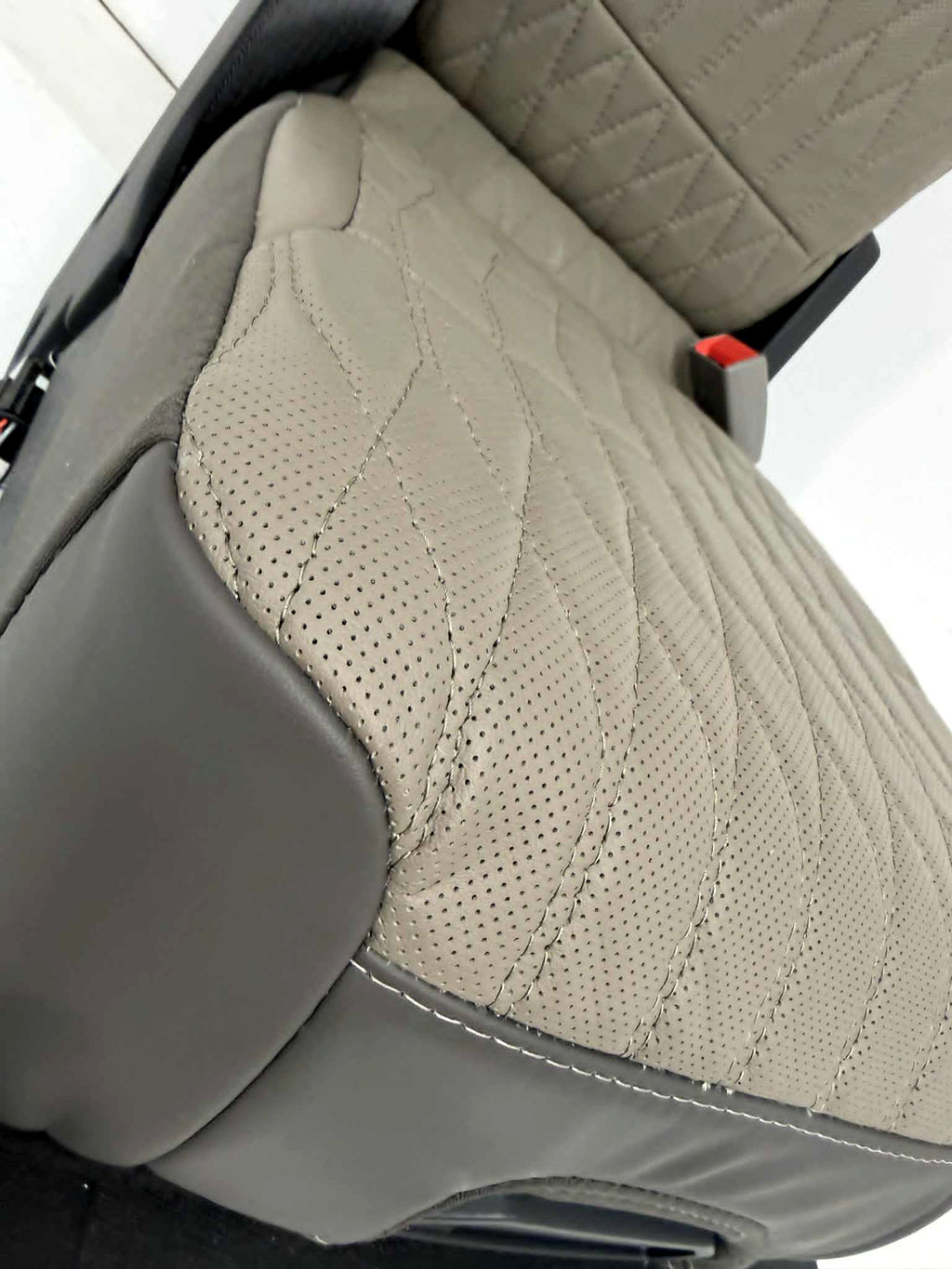 2024+ Ford F150 & Super Duty Platinum Custom Jump Seat Conversion Kit, Truffle