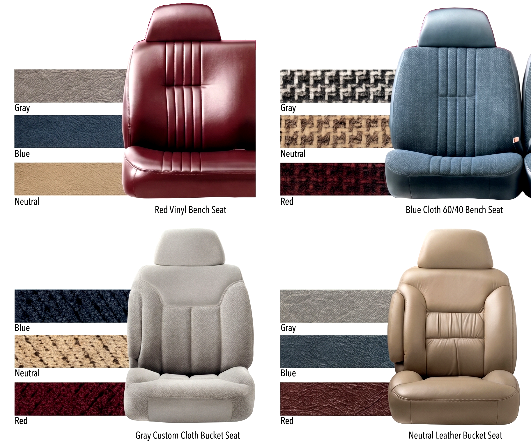 1995 Silverado Interior Color Options Seats
