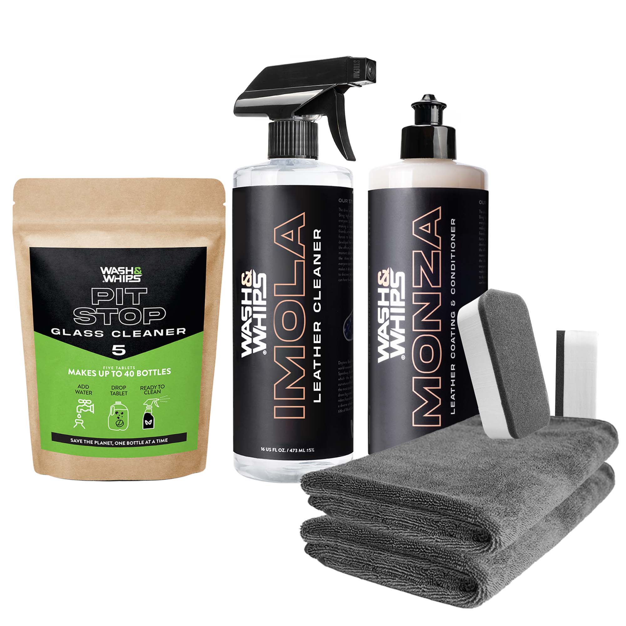 Leather Care & Cleaning Kit by WASH&WHIPS
