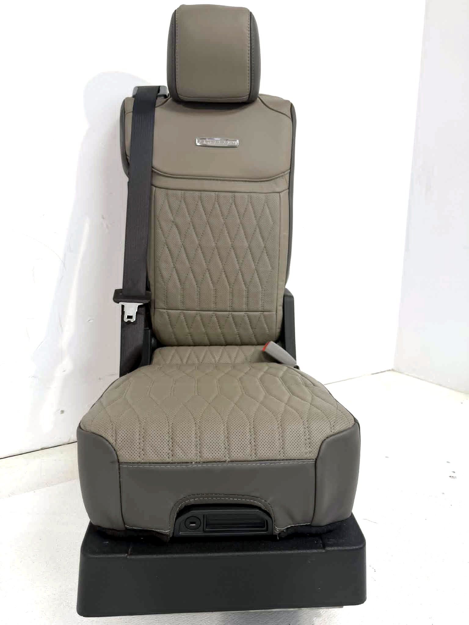 2024+ Ford F150 & Super Duty Platinum Custom Jump Seat Conversion Kit, Truffle