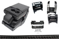 2015-2025 F150 Super Duty Console to Jump Seat Conversion Kit Black Leather, Black Stitch