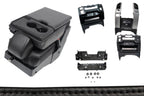 2015-2025 F150 Super Duty Console to Jump Seat Conversion Kit Black Leather, Black Stitch