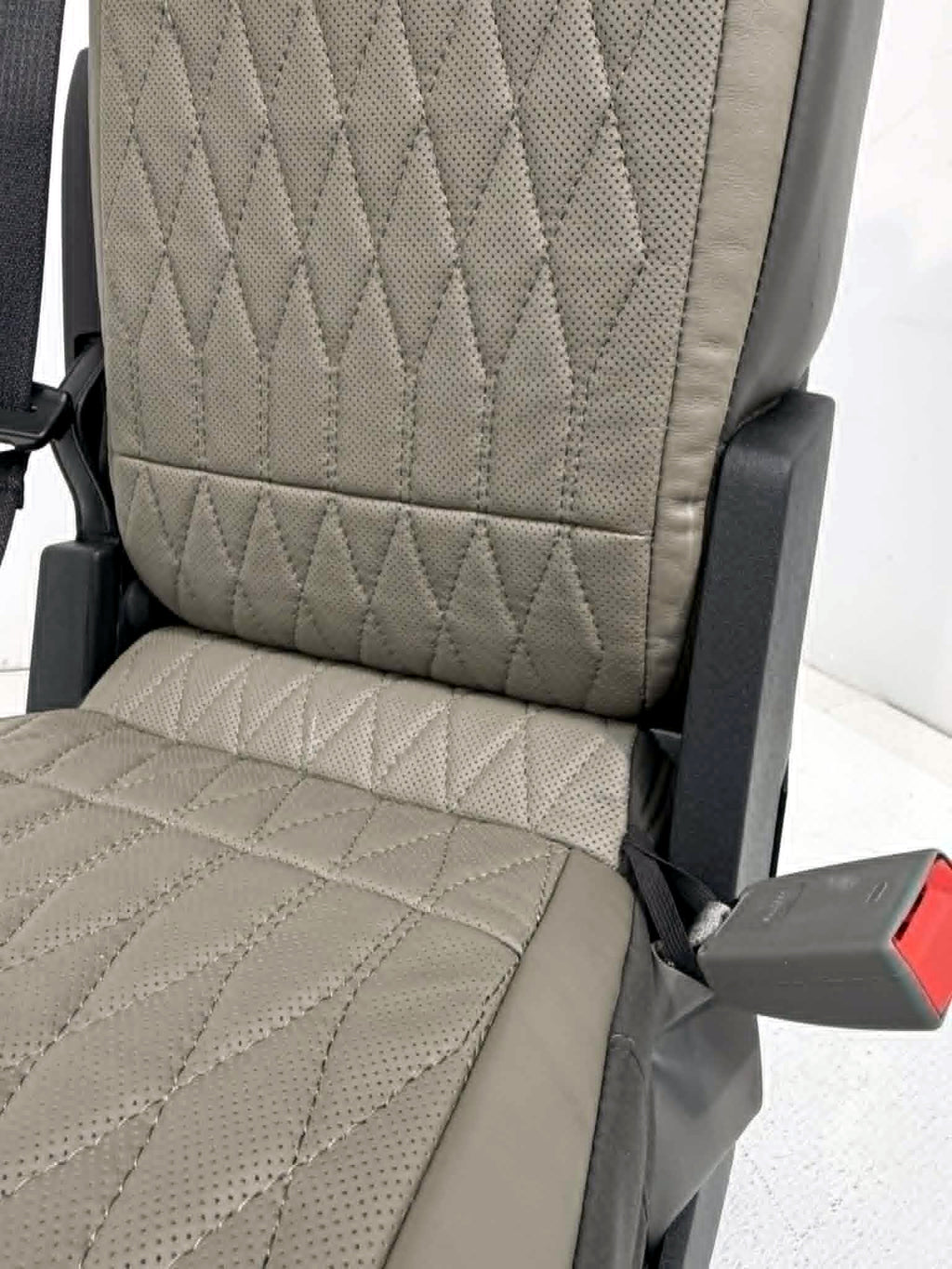 2024+ Ford F150 & Super Duty Platinum Custom Jump Seat Conversion Kit, Truffle
