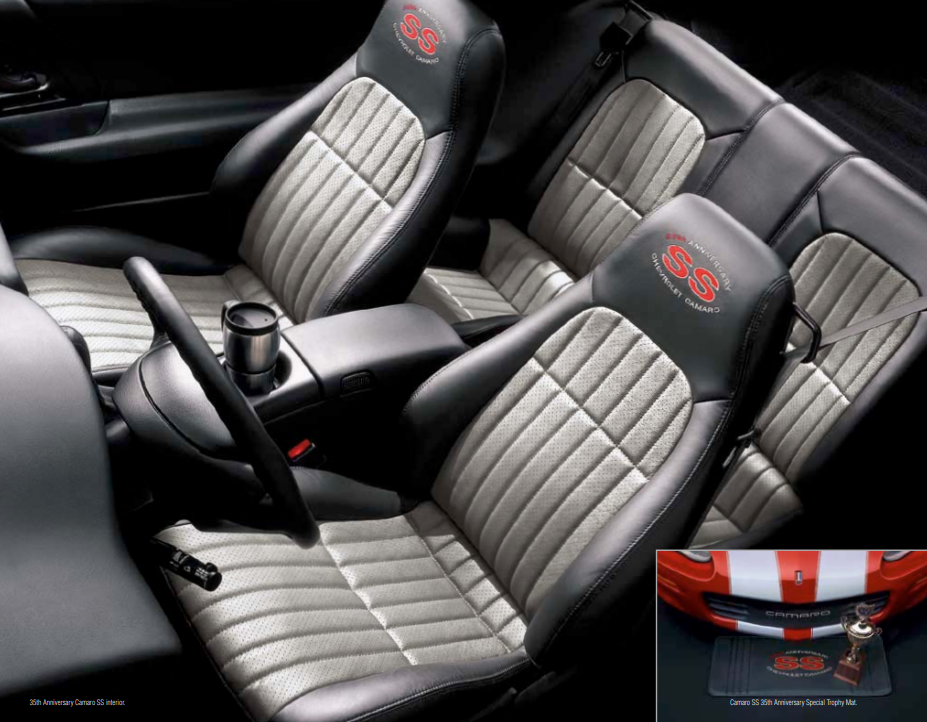 Camaro 35th Anniversary Edition Seats