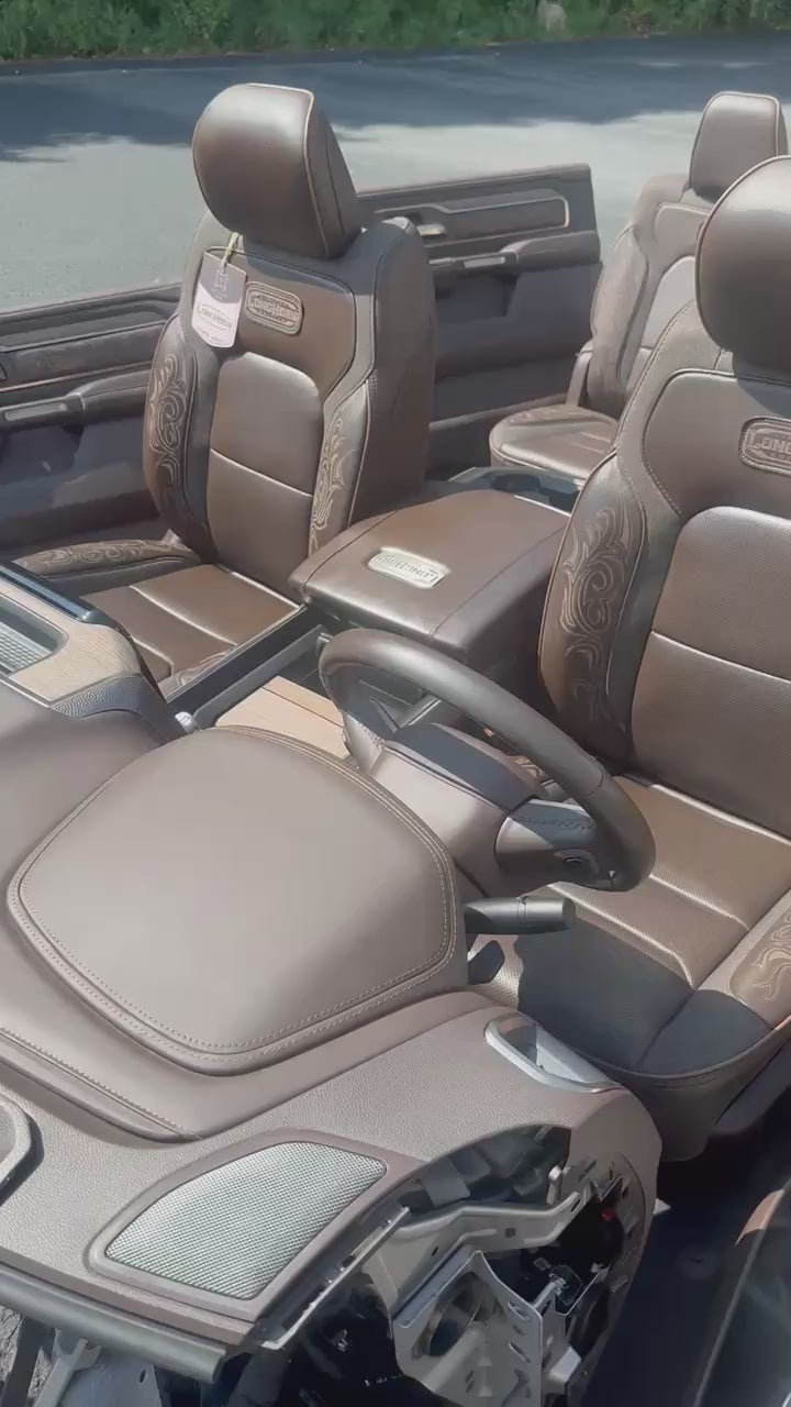 2019 - 2025 Ram 1500 DT Crew Complete Longhorn Interior, Seats Console Dash Door Panels Carpet & Wiring