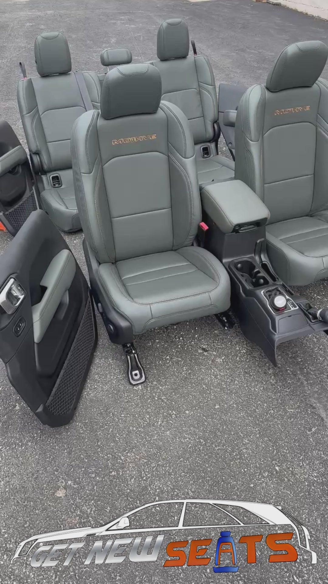 2024 - 2025 Gladiator Mojave X Power Seats, Console & Door Panels