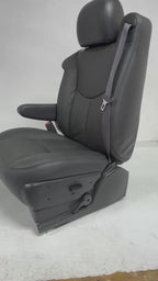 1999 - 2006 Chevy Silverado Front Seats, Dark Pewter Leather w/ Power Driver