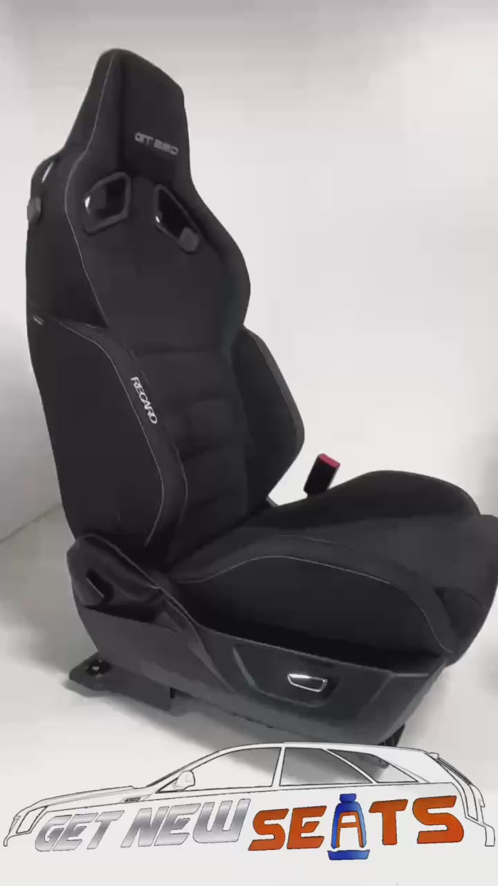 2015 - 2025 Mustang Shelby Recaro Seats Set, Suede Power Tracks S550 S650 GT350