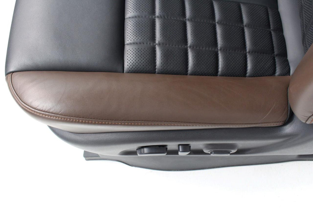 16-18 Nissan Titan XD Platinum Reserve Seats Console Set Heated Cooled Leather