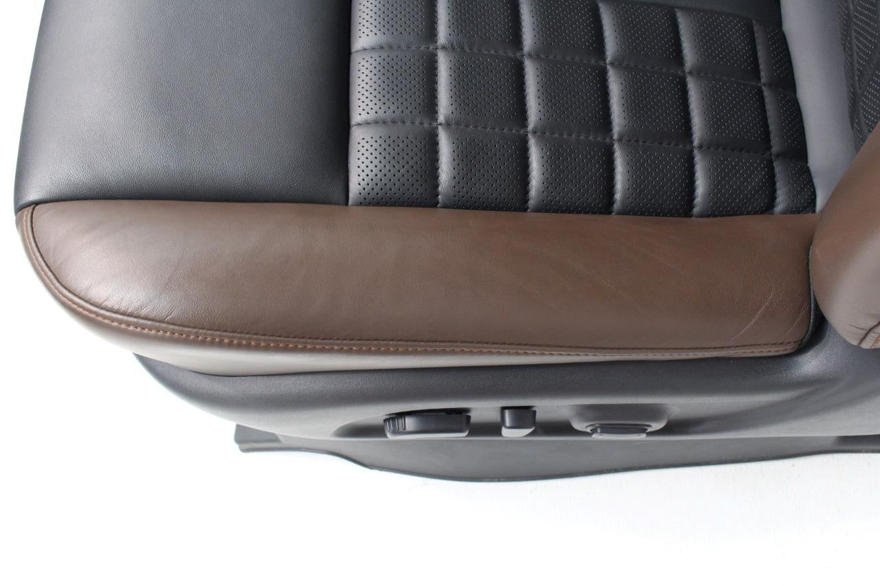 16-18 Nissan Titan XD Platinum Reserve Seats Console Set Heated Cooled Leather