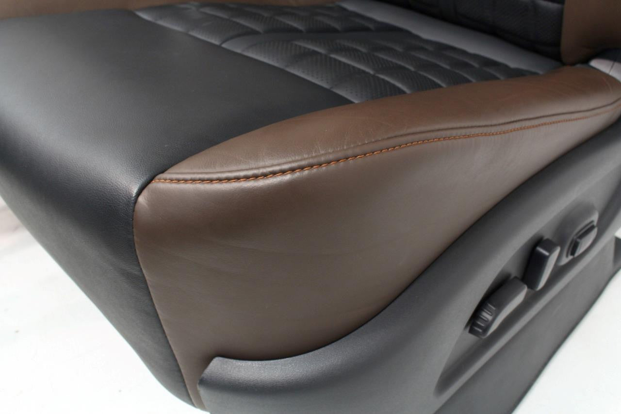 16-18 Nissan Titan XD Platinum Reserve Seats Console Set Heated Cooled Leather
