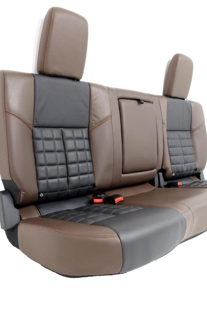 16-18 Nissan Titan XD Platinum Reserve Seats Console Set Heated Cooled Leather
