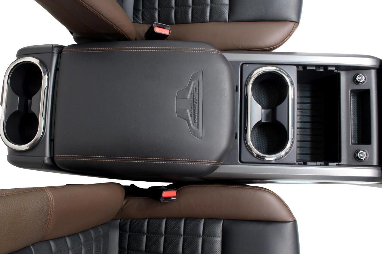 16-18 Nissan Titan XD Platinum Reserve Seats Console Set Heated Cooled Leather