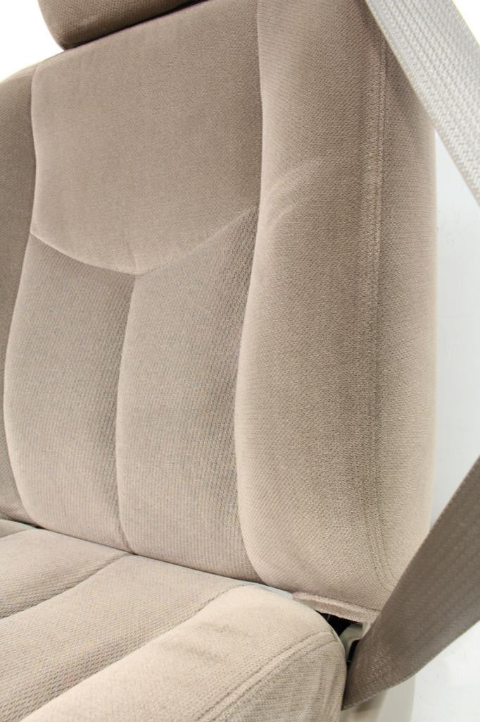 1999 - 2006 Chevrolet & GMC Tan Cloth Heated Front Seats with Jump Seat Console
