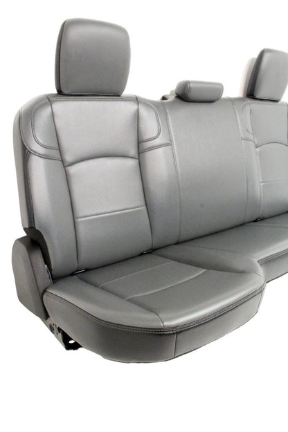 19-25 Dodge Ram 2500 3500 Rear Seat Jump Seat Console Conversion Kit Gray Vinyl
