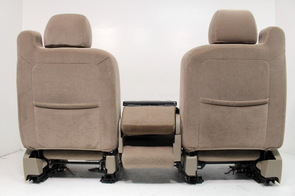 1999 - 2006 Chevrolet & GMC Tan Cloth Heated Front Seats with Jump Seat Console