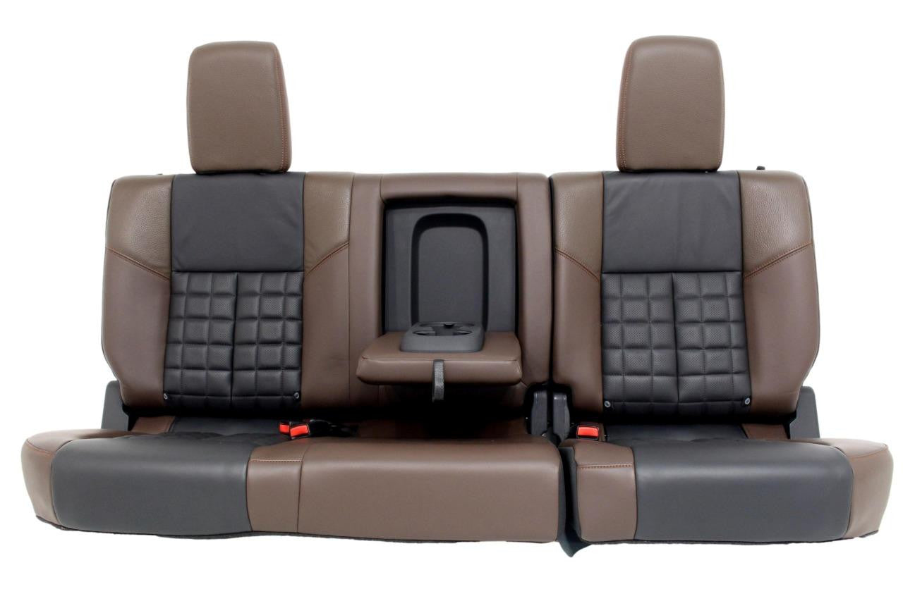 16-18 Nissan Titan XD Platinum Reserve Seats Console Set Heated Cooled Leather