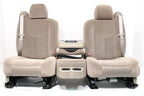 1999 - 2006 Chevrolet & GMC Tan Cloth Heated Front Seats with Jump Seat Console