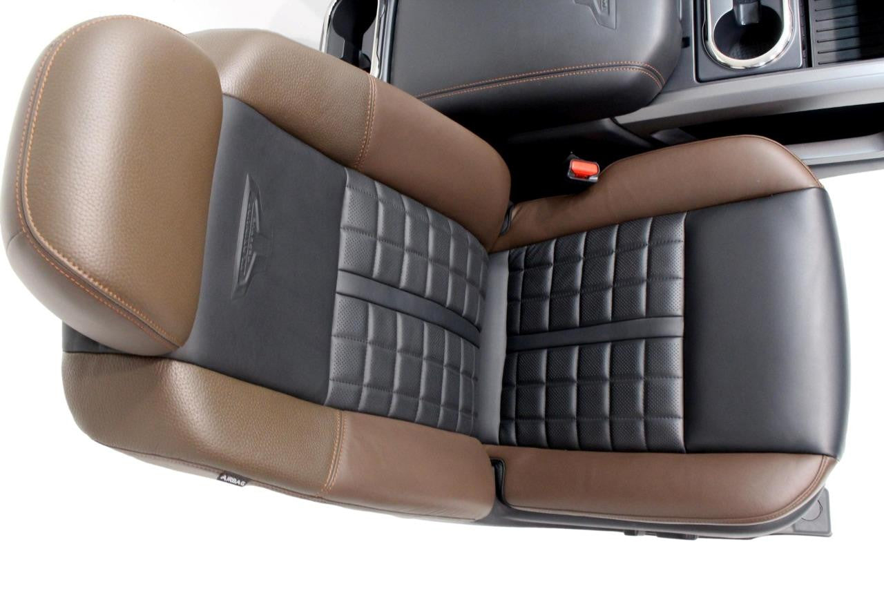 16-18 Nissan Titan XD Platinum Reserve Seats Console Set Heated Cooled Leather