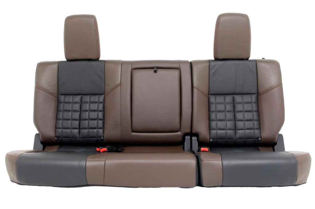 16-18 Nissan Titan XD Platinum Reserve Seats Console Set Heated Cooled Leather