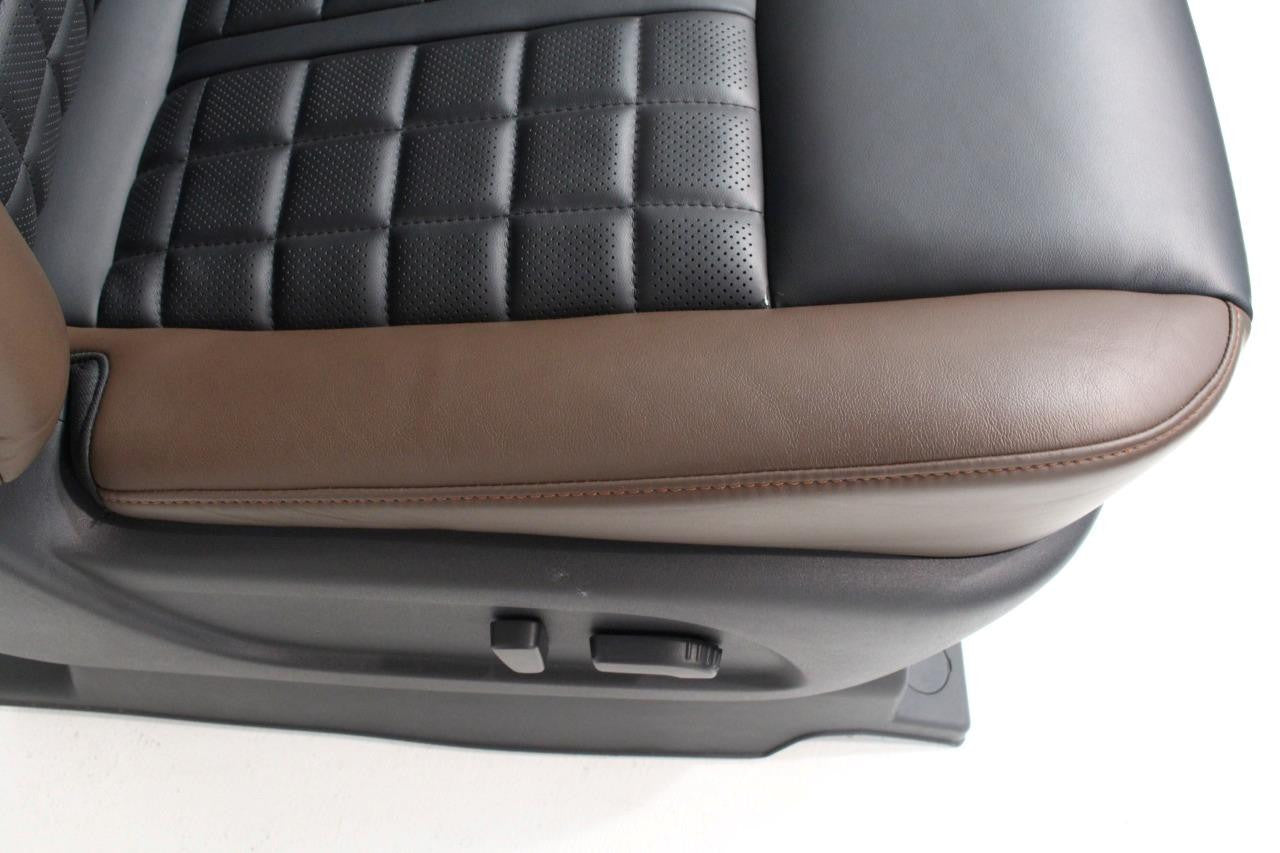 16-18 Nissan Titan XD Platinum Reserve Seats Console Set Heated Cooled Leather