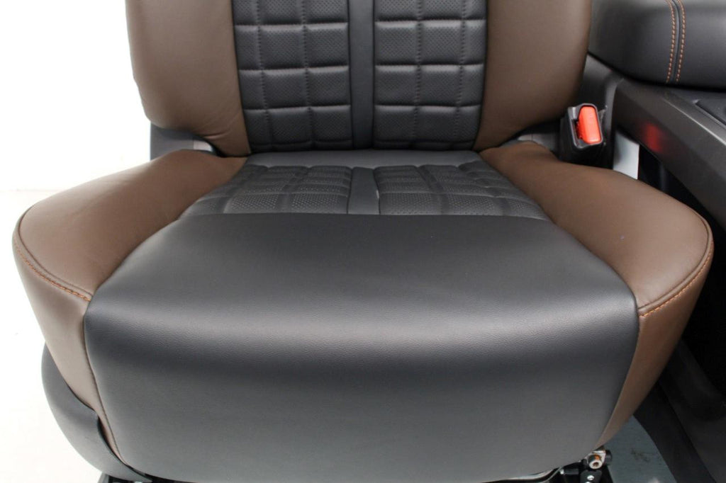 16-18 Nissan Titan XD Platinum Reserve Seats Console Set Heated Cooled Leather