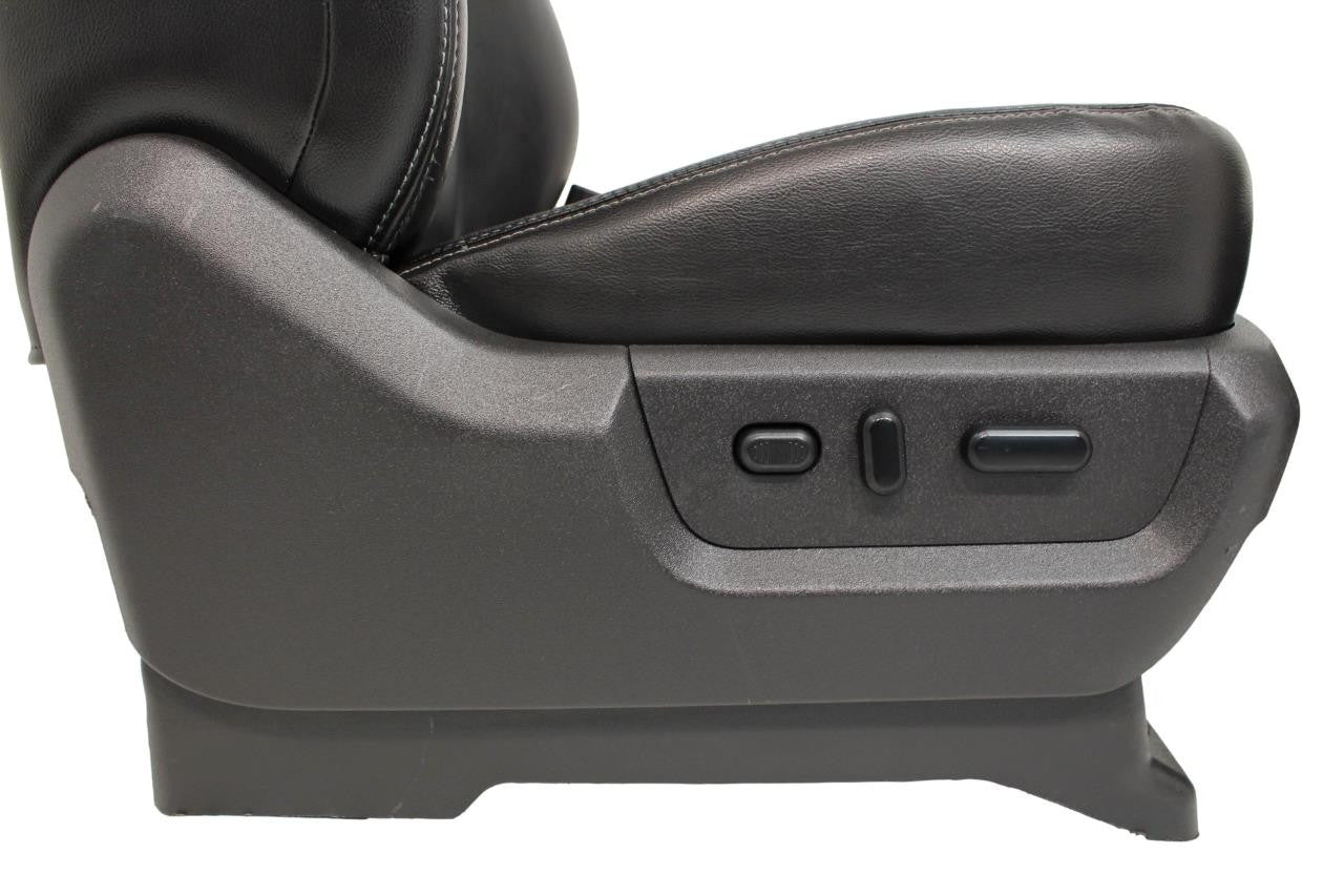 1999-2016 Ford Super Duty F-Series Pre-Wired Heated & Cooled Black Leather Seats