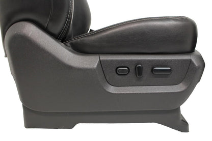 1999-2016 Ford Super Duty F-Series Pre-Wired Heated & Cooled Black Leather Seats