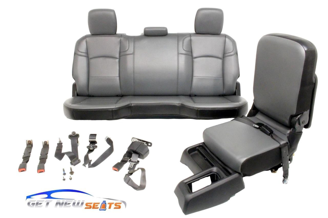 19-25 Dodge Ram 2500 3500 Rear Seat Jump Seat Console Conversion Kit Gray Vinyl