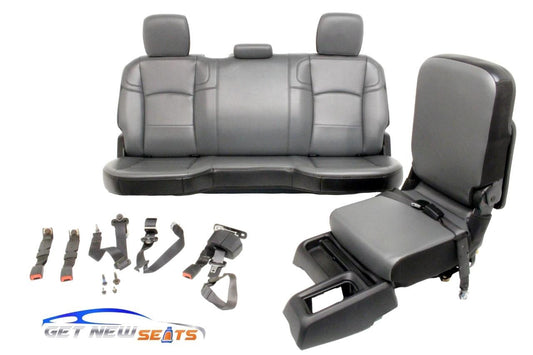 19-25 Dodge Ram 2500 3500 Rear Seat Jump Seat Console Conversion Kit Gray Vinyl