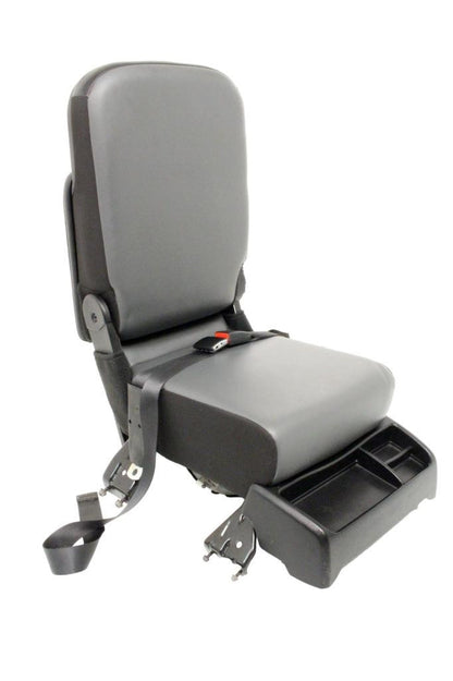 19-25 Dodge Ram 2500 3500 Rear Seat Jump Seat Console Conversion Kit Gray Vinyl
