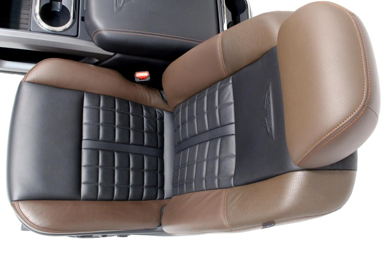 16-18 Nissan Titan XD Platinum Reserve Seats Console Set Heated Cooled Leather